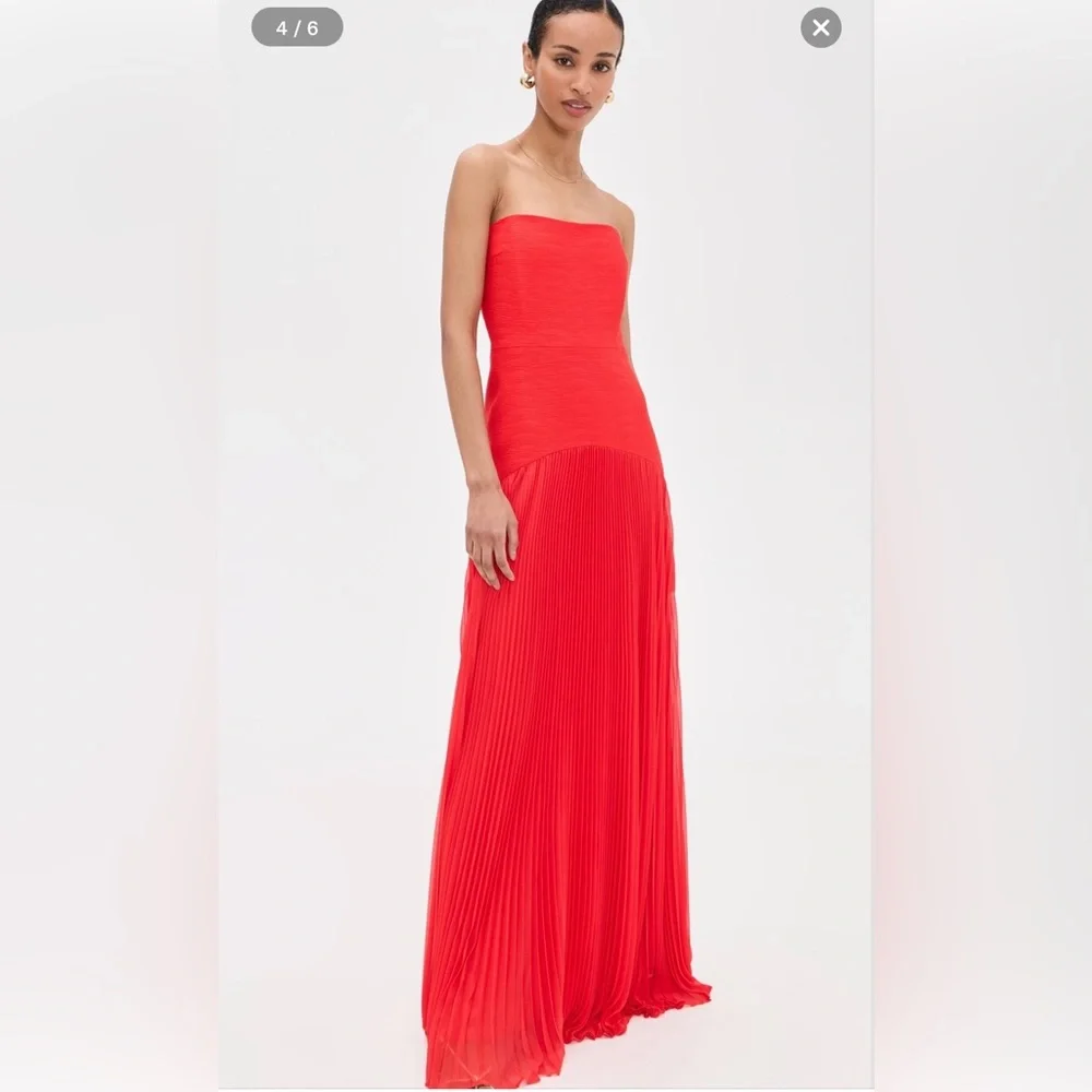 Alexis NWOT Sunniva Strapless Pleated Gown - Picture 12 of 15